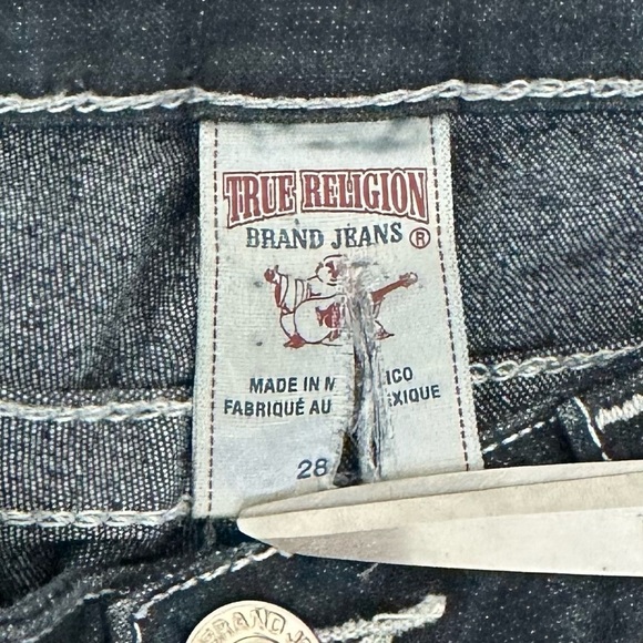 True Religion Buddha Legging Skinny Jeans Pants with Flaps Dark Wash Mid Rise 28 - Picture 7 of 12
